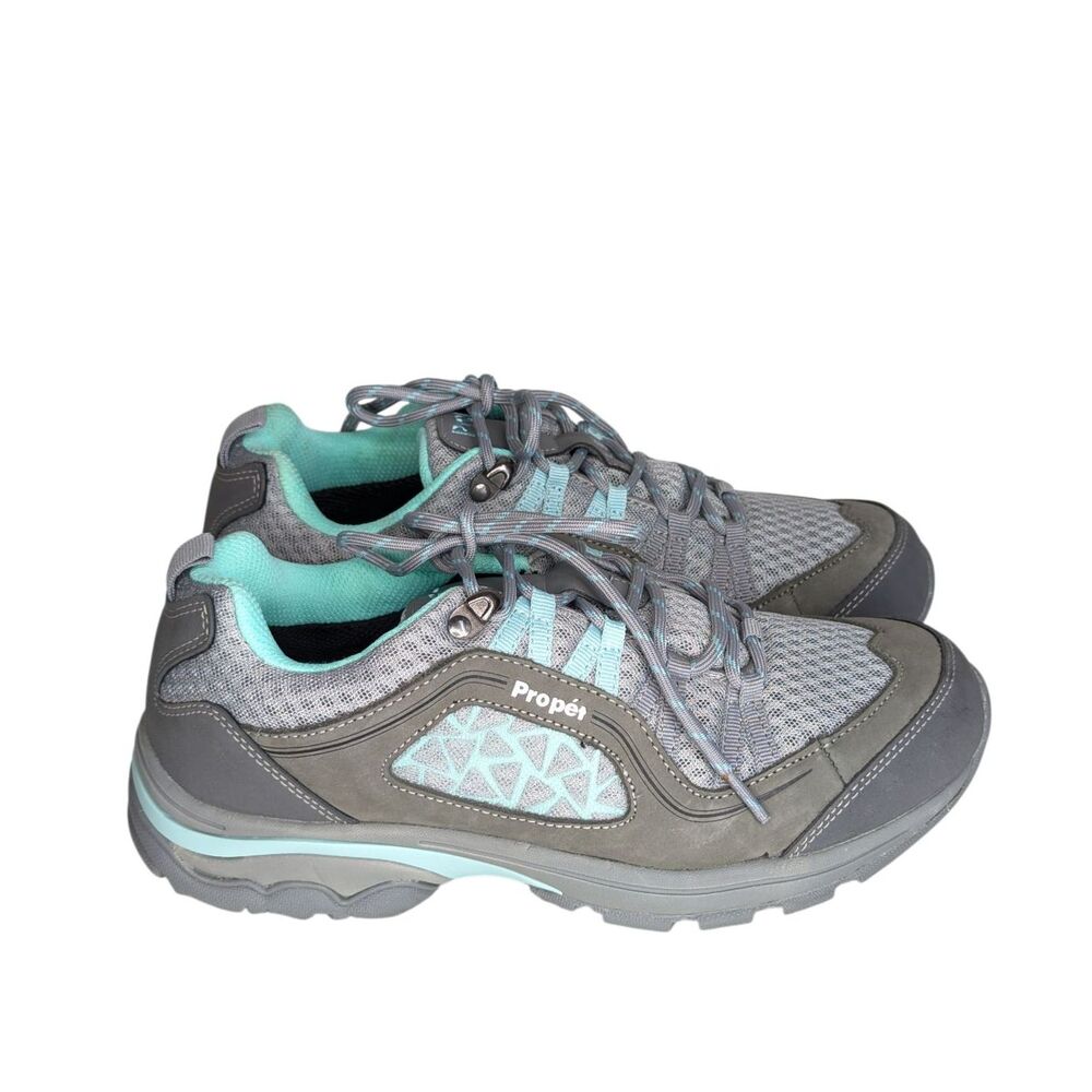 Propet Women's Piccolo Hiking Boot Shoe Mint Grey Size 9 2E Extra Wide Comfort